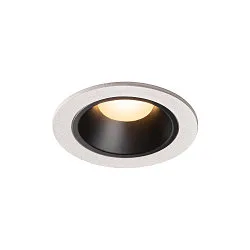 LED Loftindbygningslampe NUMINOS DL S, 3000K, IP20, 40°, 690lm, UGR 18, hvid/sort