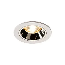 LED Loftindbygningslampe NUMINOS DL S, 3000K, IP20, 40°, 700lm, UGR 16, hvid/chrom