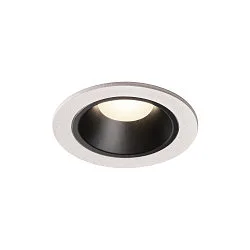 LED Loftindbygningslampe NUMINOS DL S, 4000K, IP20, 20°, 730lm, UGR 18, hvid/sort