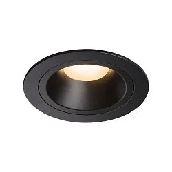 LED Loftindbygningslampe NUMINOS DL M, 3000K, IP20, 20°, 1500lm, UGR 19, sort/sort