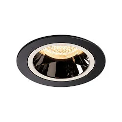 LED Ceiling recessed luminaire NUMINOS DL M, 3000K, IP20, 40°, 1550lm, UGR 17, black/chrome