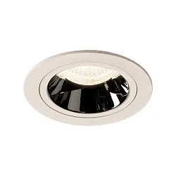 LED Ceiling recessed luminaire NUMINOS DL M, 4000K, IP20, 40°, 1660lm, UGR 17, white/chrome
