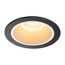 LED Ceiling recessed luminaire NUMINOS DL L, 3000K, IP20, 55°, 2300lm, UGR 20, black/white