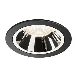 LED Ceiling recessed luminaire NUMINOS DL L, 4000K, IP20, 55°, 2350lm, UGR 19, black/chrome