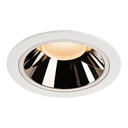 LED Loftindbygningslampe NUMINOS DL XL, 2700K, IP20, 20°, 3400lm, UGR 17, hvid/chrom