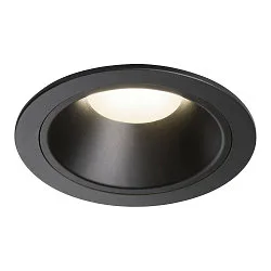 LED Loftindbygningslampe NUMINOS DL XL, 4000K, IP20, 20°, 3600lm, UGR 21, sort/sort