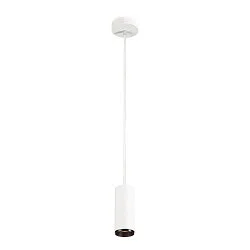 LED Pendel NUMINOS PD PHASE S, 3000K, 60°, 1020lm, hvid/sort