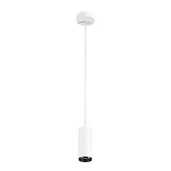 LED Pendant luminaire NUMINOS PD PHASE S, 4000K, 24°, 1100lm, white/black