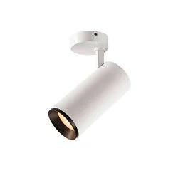 LED Ceiling luminaire NUMINOS SPOT PHASE L, 3000K, 36°, 2340lm, white/black