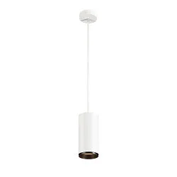 LED Pendel NUMINOS PD PHASE L, 2700K, 24°, 2440lm, hvid/sort