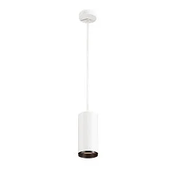 LED Pendel NUMINOS PD PHASE L, 3000K, 24°, 2430lm, hvid/sort