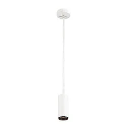 LED Pendant luminaire NUMINOS PD DALI S, 3000K, 36°, 1020lm, white/black