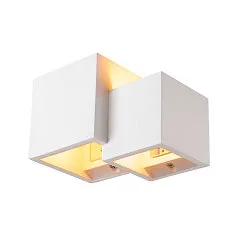 Væglampe PLASTRA WL CUBES, QT14, IP20, hvid