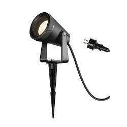 Jordspydlampe SAMRINA SP SINGLE, QPAR51, IP65, sort
