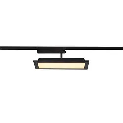 LED 1-faset spot PANEL TRACK, firkantet, 15x30cm, 18W, 3000K, sort