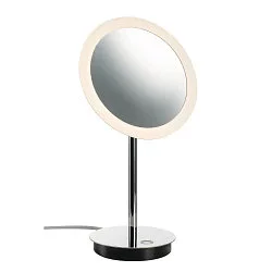 LED Bordlampe MAGANDA TL Makeup spejl, CCT switch, 2700/3000/4000K, IP44, chrom