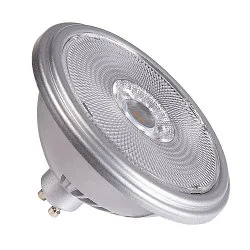 LED Lyskilde QPAR111 GU10, 12,5W, 2700K, CRI90, 30°, sølv
