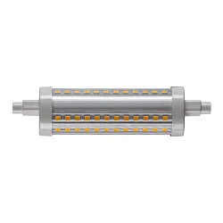 LED Lyskilde QT DE12 R7S 118mm, 15W, 3000K, CRI90, 330°, gennemsigtig