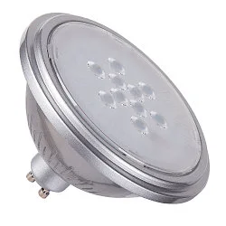 LED Lyskilde QPAR111 GU10, 7W, 3000K, CRI90, 25°, sølv