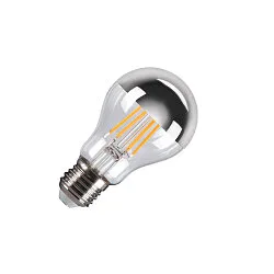 LED Lyskilde A60 E27 Mirrorhead, 7,5W, 2700K, CRI90, 180°, chrom