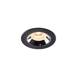 LED Ceiling recessed luminaire NUMINOS® XS, 2700K, 20°, black/chrome