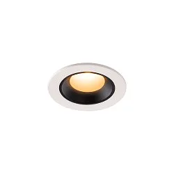 LED Ceiling recessed luminaire NUMINOS® XS, 2700K, 55°, white/black