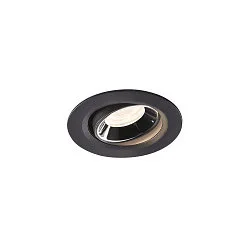 LED Ceiling recessed luminaire NUMINOS® MOVE XS, 4000K, 40°, black/chrome