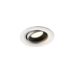 LED Ceiling recessed luminaire NUMINOS® MOVE XS, 4000K, 40°, white/black