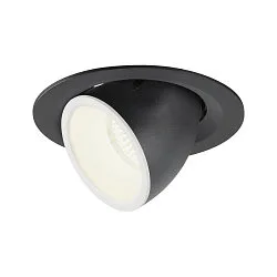 LED Loft Indbygningslampe NUMINOS® GIMBLE M, 4000K, 20°, sort/hvid