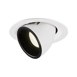 LED Loft Indbygningslampe NUMINOS® GIMBLE M, 4000K, 40°, hvid/sort