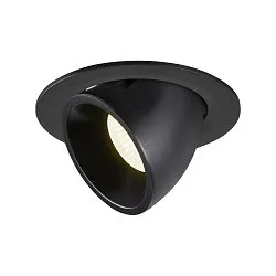 LED Ceiling recessed luminaire NUMINOS® GIMBLE L, 4000K, 55°, black