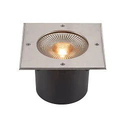 LED Floor recessed luminaire ROCCI 200 EL, square, 16W, 3000K, 120°, black