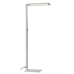 Standerlampe WORKLIGHT UGR < 19 IP20, sølv dæmpbar