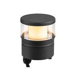 lampehoved M-POL S CLEAR on/off IP65, antracit 