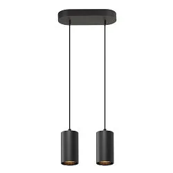 Pendel ASTO TUBE 2-flammer, stiv, lang GU10 IP20, sort dæmpbar