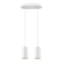 Pendel ASTO TUBE 2-flammer, stiv, lang GU10 IP20, hvid dæmpbar