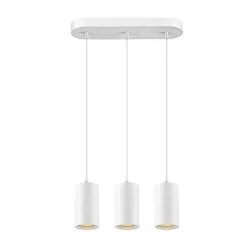 Pendel ASTO TUBE 3-flammer, stiv, lang GU10 IP20, hvid dæmpbar