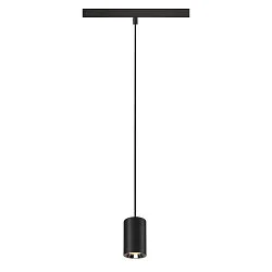 Pendel NUMINOS® XS TRACK 48V DALI styrbar IP20, chrom, sort dæmpbar