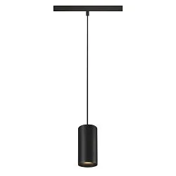 Pendel NUMINOS® S TRACK 48V DALI styrbar IP20, sort dæmpbar