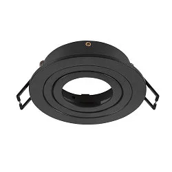 Forsænket loftsring NEW TRIA® 75 rund, sort