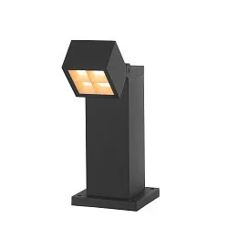 socket luminaire S-CUBE 35 square, CCT Switch, tiltable IP65, anthracite dimmable
