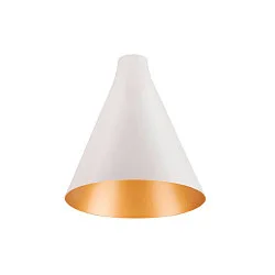 Lampeskærm LALU® CONE 15 MIX&MATCH, guld, hvid