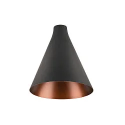 Lampeskærm LALU® CONE 15 MIX&MATCH, bronze, sort