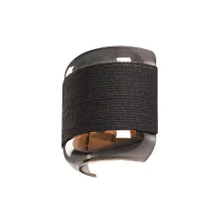Væglampe PANTILO ROPE G9 IP20, sølv dæmpbar