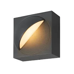 outdoor wall luminaire LID I SINGLE square, rotatable, CCT Switch IP65, anthracite, mat dimmable