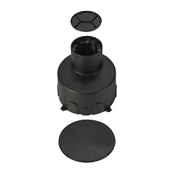 Installationshus DASAR® S, sort