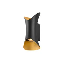 outdoor wall luminaire MODELA UP/DOWN up / down, impact resistant IP65, black matt dimmable