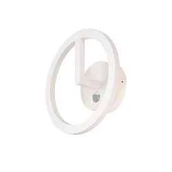 Udendørs wall luminaire Q-RING SENSOR med sensor, omskiftelig IP54, hvid 