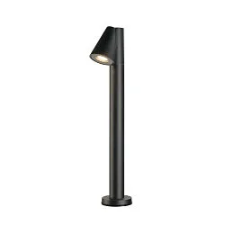 Udendørs stativlampe T-TUBE 70 POLE SINGLE GU10 IP44, sort dæmpbar