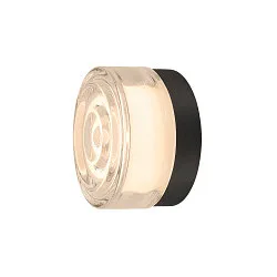 Væg- og Loftlampe CYFT WAVE egnet til VDU-arbejdsstationer IP44, sort, lakeret dæmpbar